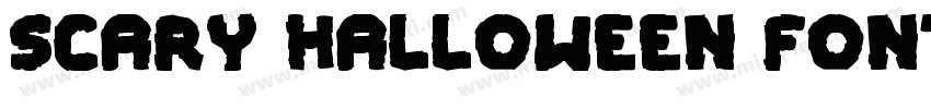 Scary Halloween Font Bold字体转换